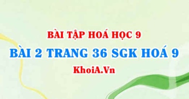 Bài 2 trang 36 SGK Hoá 9: Muối Natri Clorua NaCl và Muối Kali Nitrat KNO3